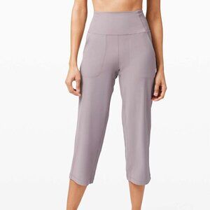 Lululemon Align Nulu Wide Leg Crop Violet Verbena
